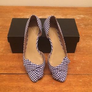 Talbots Size 8 Blue & White Flats